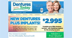 Desktop Screenshot of dentures-today.com